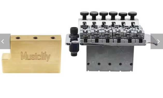 Tремоло блок для електрогітари з Floyd Rose.