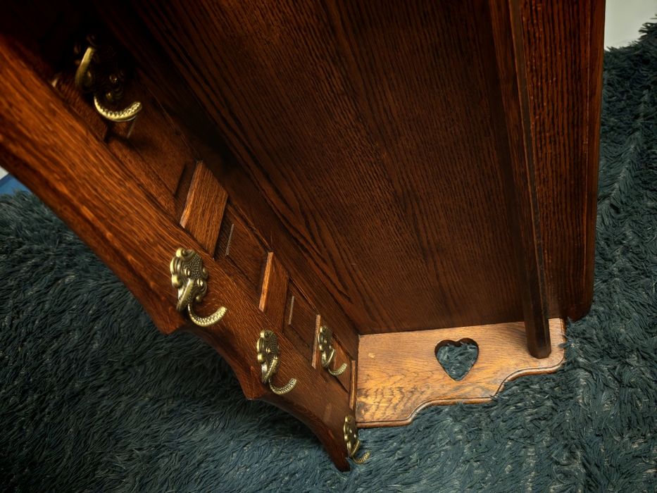 Dębowy wieszak półka wisząca