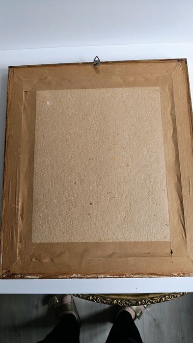 Stare obrazy oleodruk duże ramy