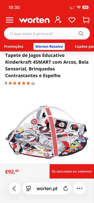 Tapete de Jogos Educativo Kinderkraft 4SMART