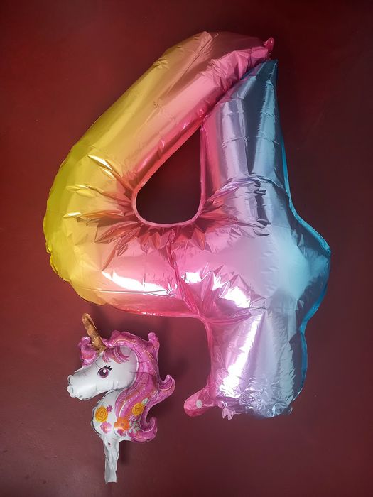 Фольгована кулька цифра 4