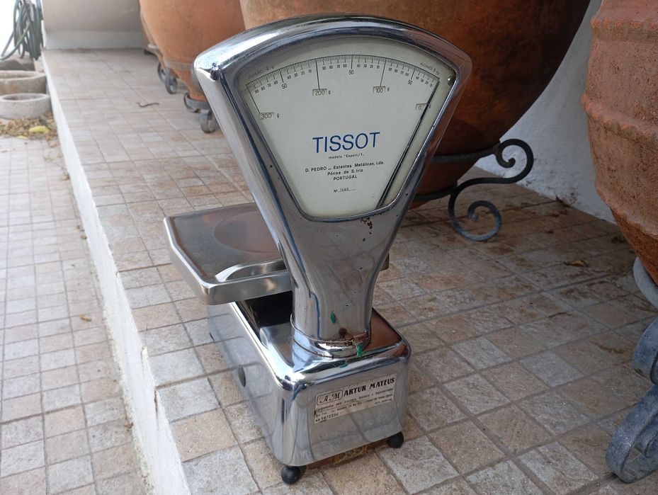 Pequena Balança Vintage Tissot Funcional e Calibrada Pesa Até 3 Kg.