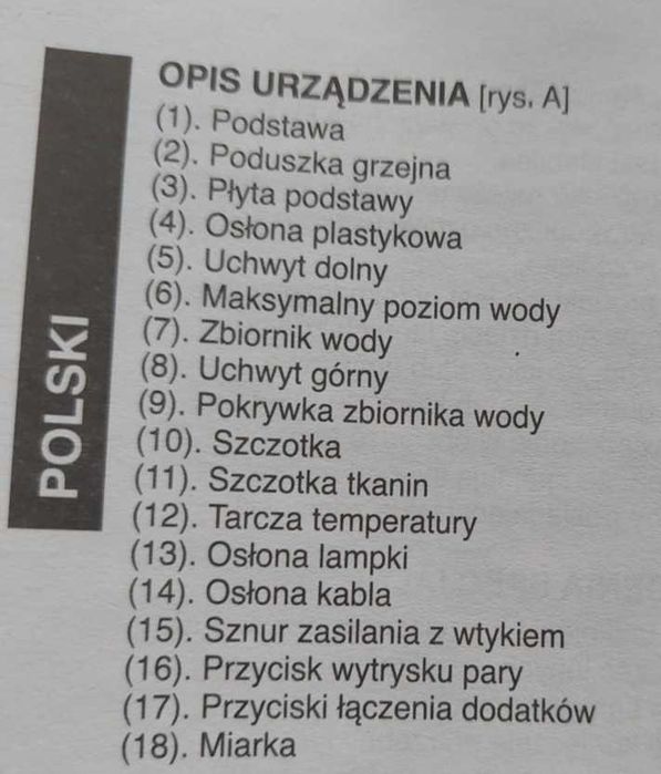 Ręczna parownica do ubrań  FIRST