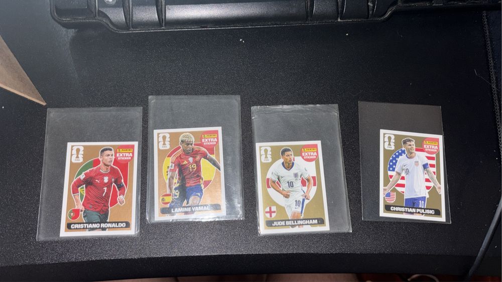 Ronaldo e Yamal Bronze / Bellingham e Pulisic Gold