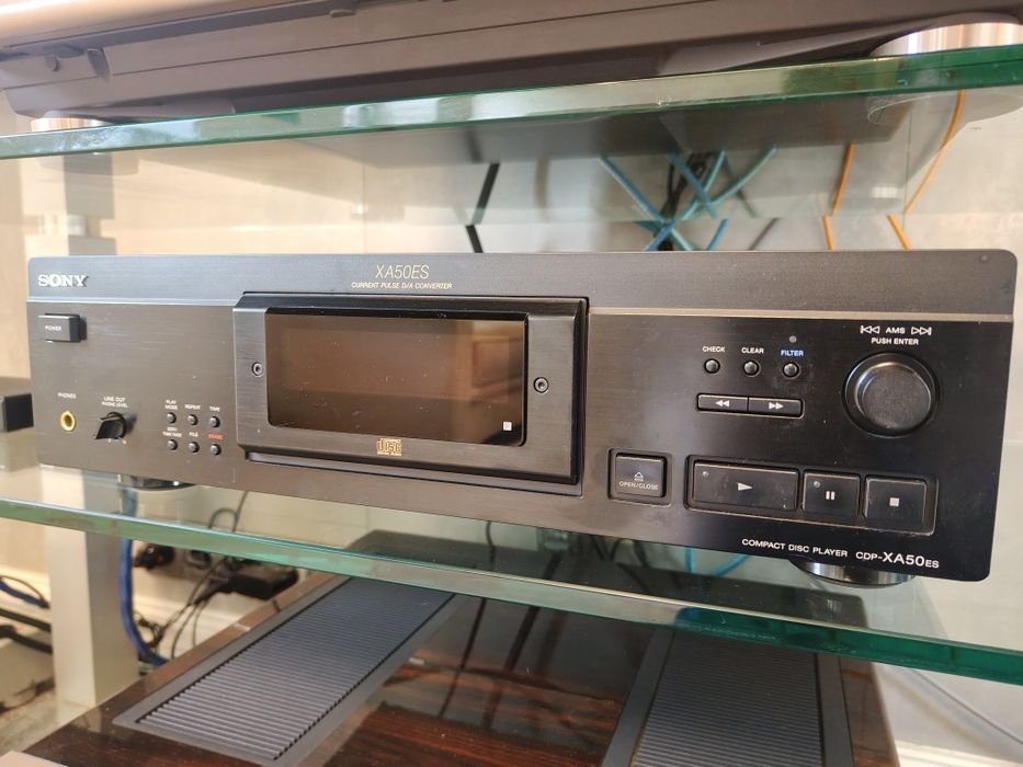 Czarny Odtwarzacz CD Sony CDP-XA50ES najwyższy model
