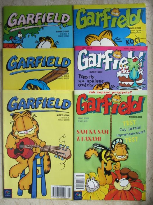 Komiksy "Garfield" z 2000 r.