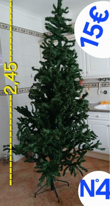 ÁRVORES DE NATAL VÁRIOS TAMANHOS , VEJA AS 8 IMAGENS. Casa,Quarto,cozinha, sala, loja,Garagem.10€ UNIDADE EXCEPTO A DE 2,45=15€