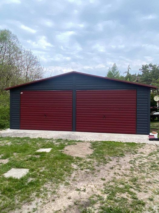 Garaże blaszane podwójne 7x6, wiaty blaszane, tanio, magazyny, raty