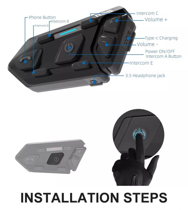 Intercomunicador moto bluetooth
