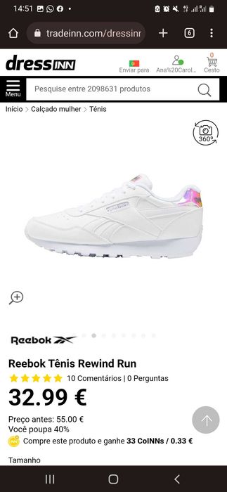 Tênis Feminino REEBOK Rewind Run