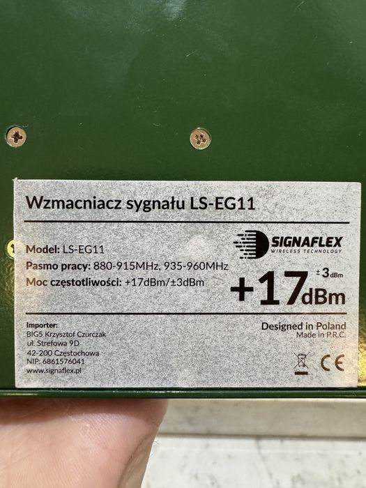 Wzmacniacz sygnału telefonu GSM, internetu HSPA 4G LTE