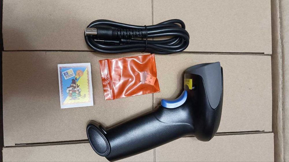 Сканер штрих-кодів EV-WJ13 для 1D кодів, Безпровідний 2.4GHz + USB