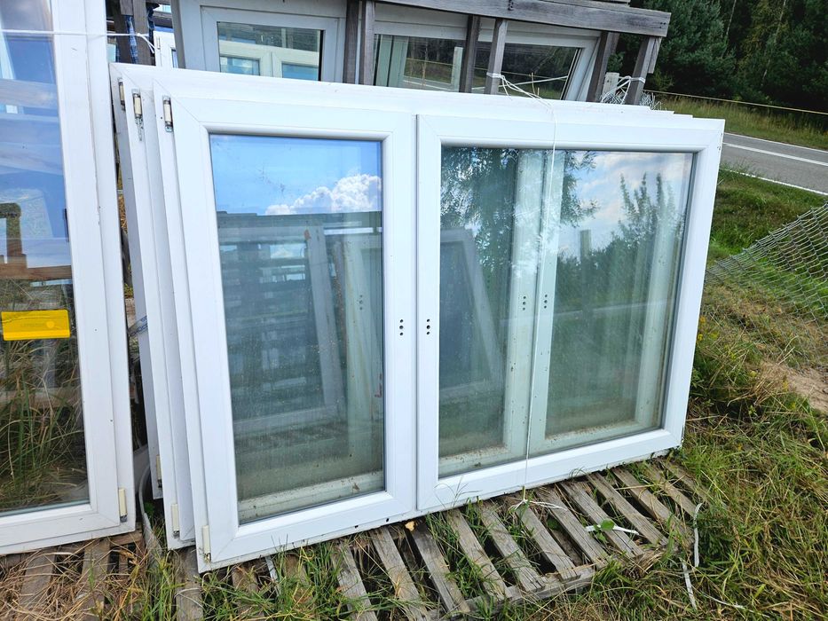 OKNO Plastikowe PCV Dwuskrzydłowe 201x138cm Białe