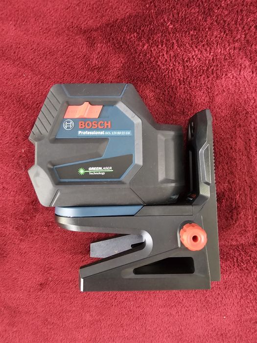 Laser krzyżowy BOSCH GCL  12V-50-22 CG uchwyt obrotowy,  nowy
