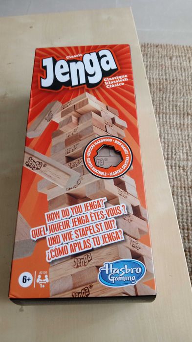 Hasbro Jogo Mesa Jenga (novo/fechado)