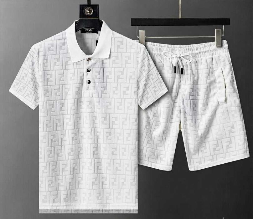 Fendi FF jacquard knitted Polo e Calções