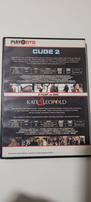 Cube 2 Kate & Leopold dvd