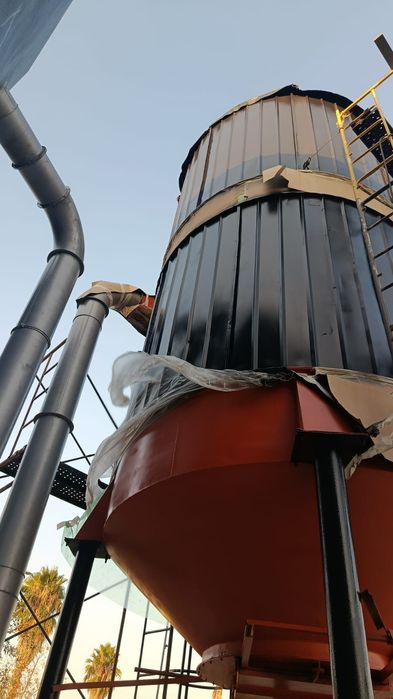 Silos e sistemas de aspiração e turbinas