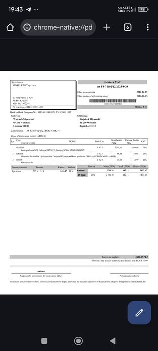 MSI GeForce RTX 4070 Gaming X Trio 12GB GDDR6X