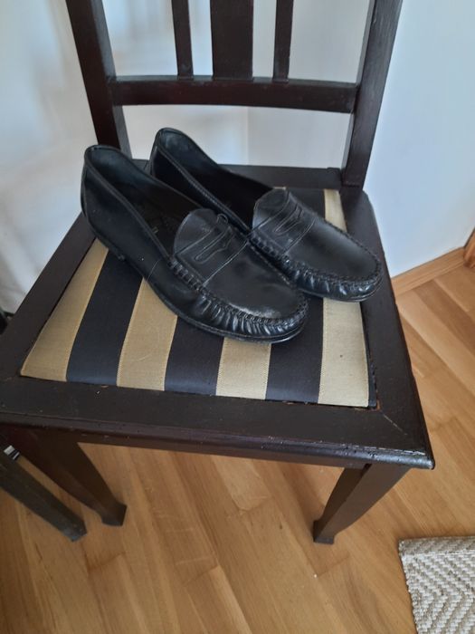 Mokasyny wloskie skóra