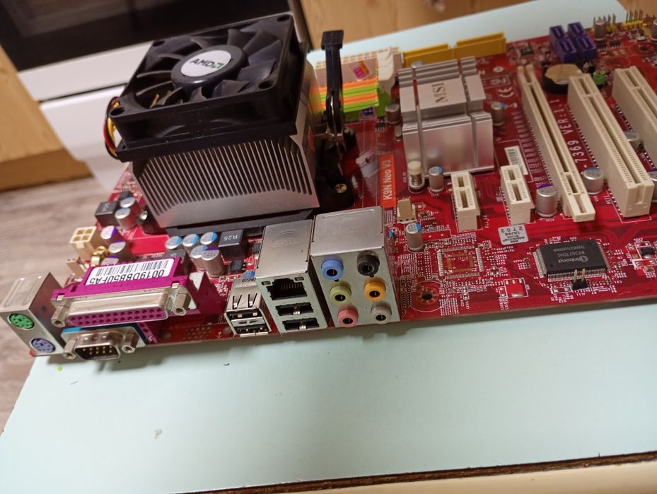Материнська плата MSI K9N Neo V3 + CPU AMD Athlon X2 4200+ + Кулер