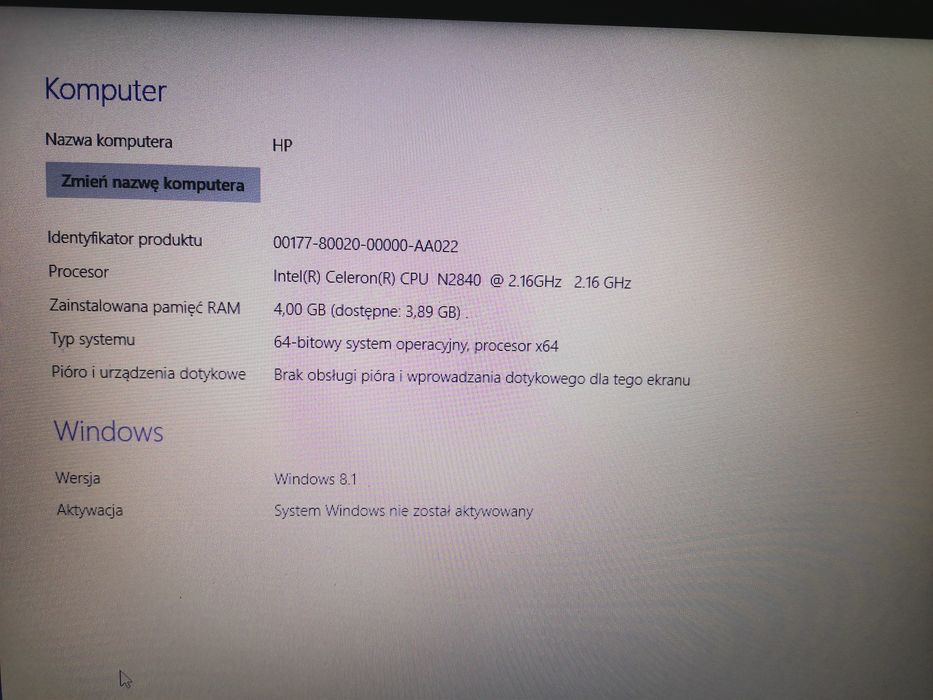 Laptop HP G3 250