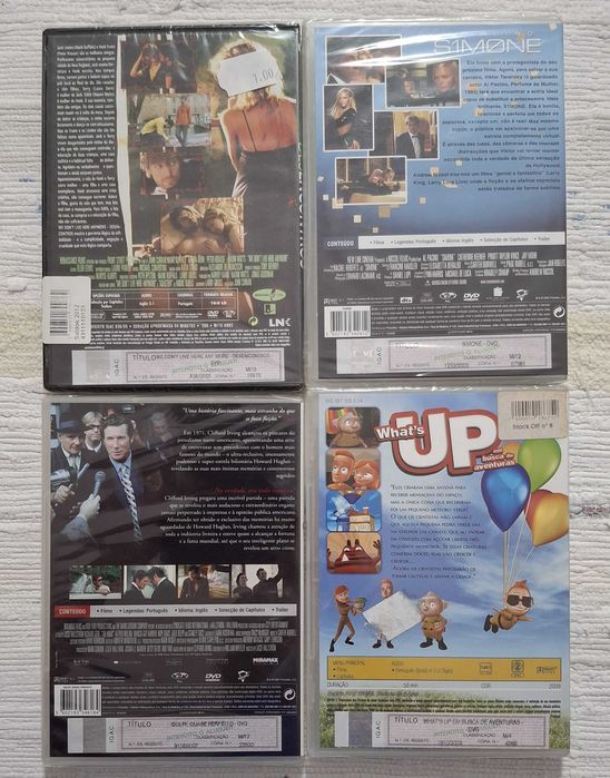 (Lot 7) - 4 new and sealed DVDs (the indicated price is for 1 DVD)64586162193667121