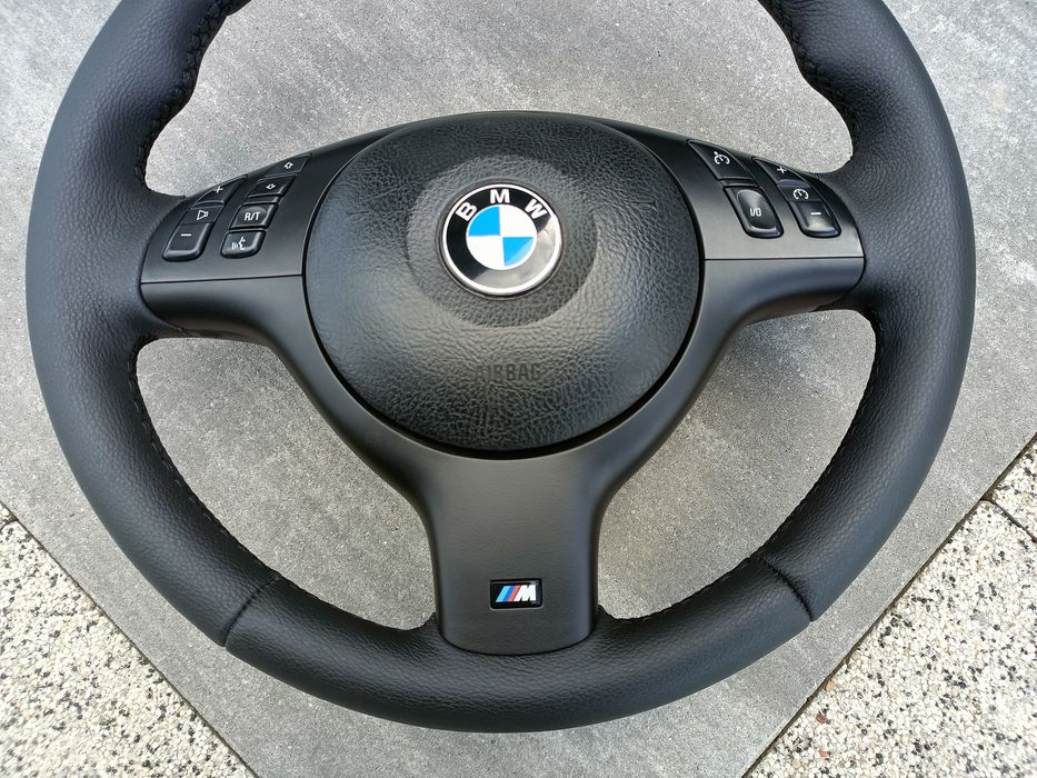 Kierownica Mpakiet BMW E46 E39 X5 E53 E38 polift jak nowa obszyta
