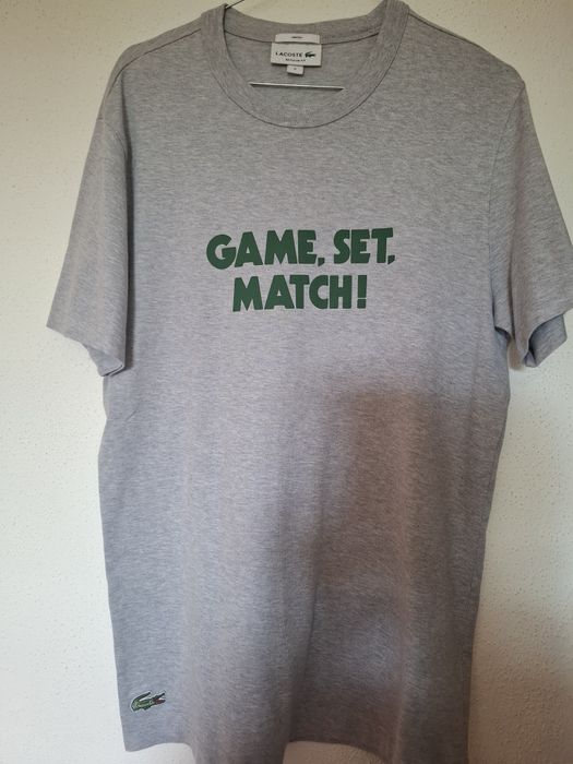 T-shirt cinzenta lacoste unissex