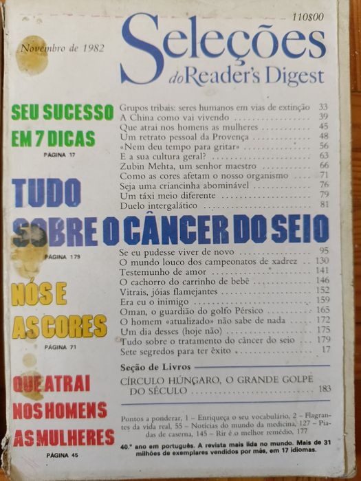 Revistas Seleções de Readers Digest