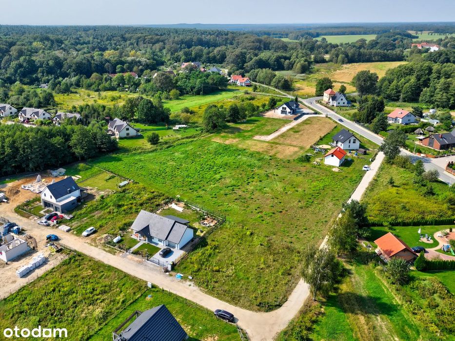 Działki budowlane przy lesie Brzezinka Średzka WZ+woda+prąd - Widok 4