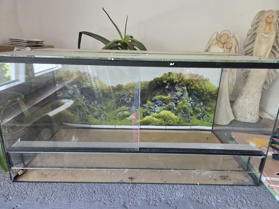 Terrarium szklane 60x30x30