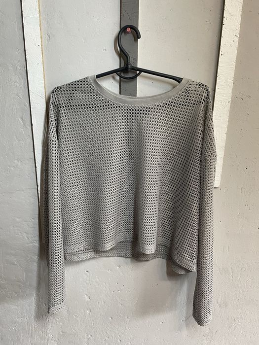 Кофта серая сетка