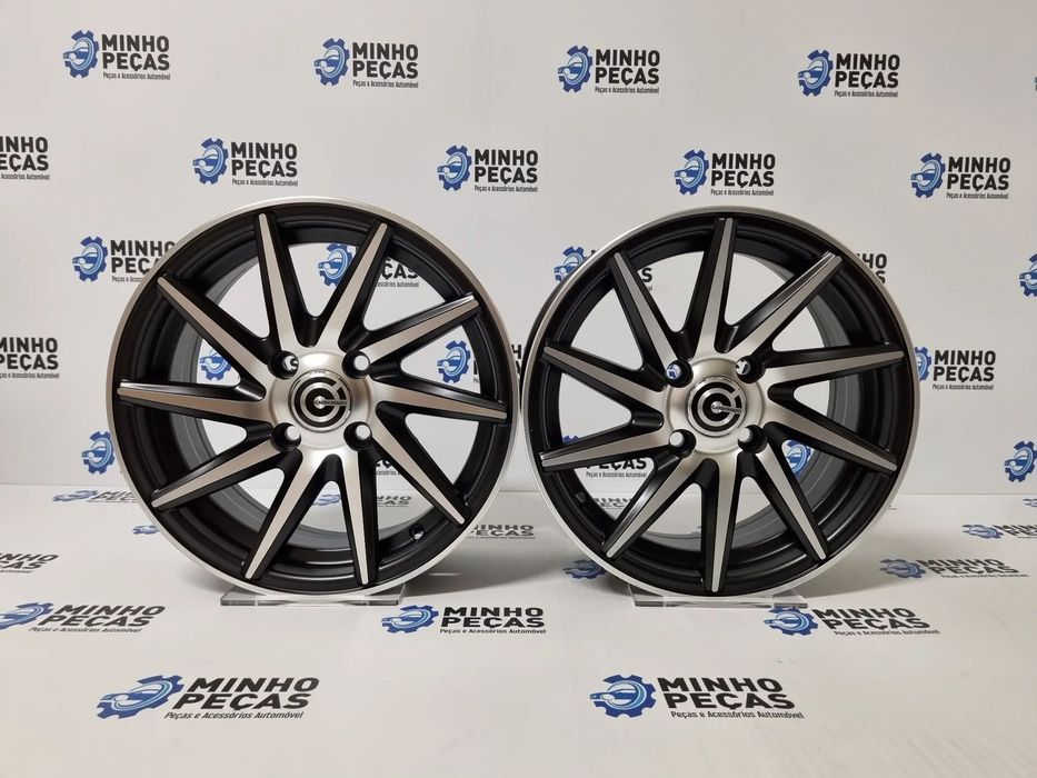 Jantes Look Vossen CVT em 14 (4x100) Preto Polido