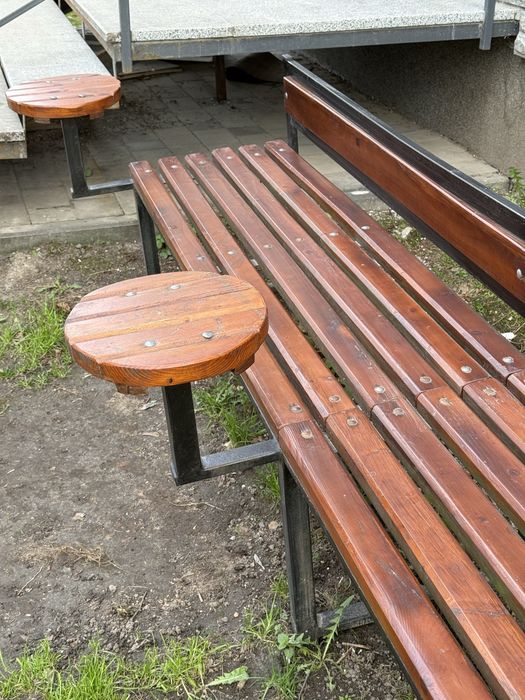 Лавка металева деревʼяна