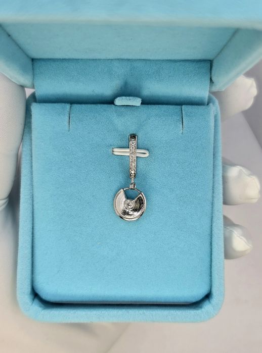 Золоті сережки з діамантами 0.32 ct