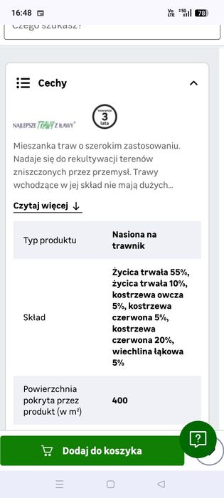 Trawa uniwersalna 10kg Iława