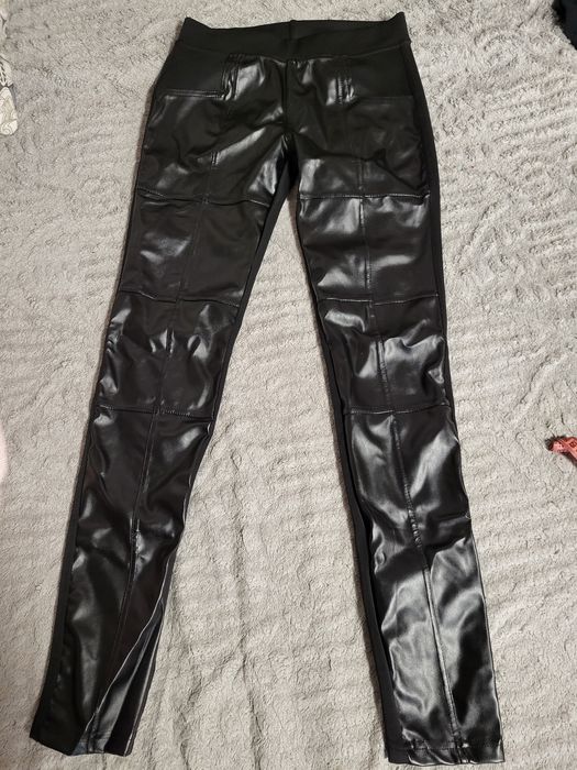 Лосины экокожа L