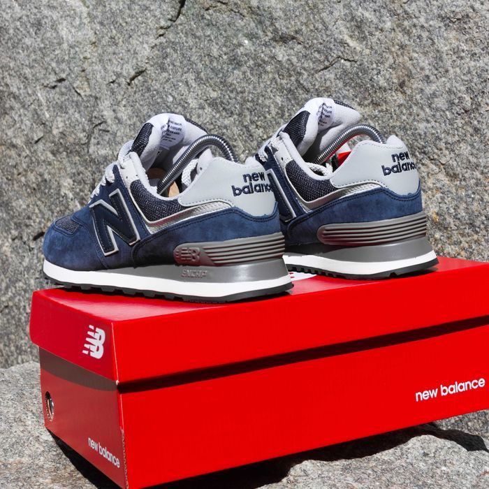 (1723) Кросівки New Balance 574 сині (41-46) nb нб ню беленс