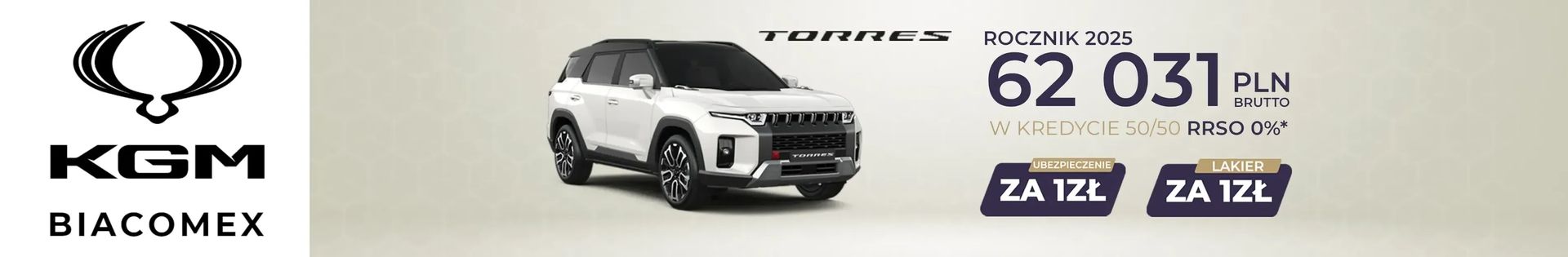 KGM by Ssangyong Biacomex - Autoryzowany Dealer Ssangyong top banner