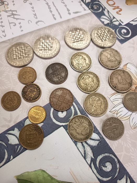 Lote de moedas antigas