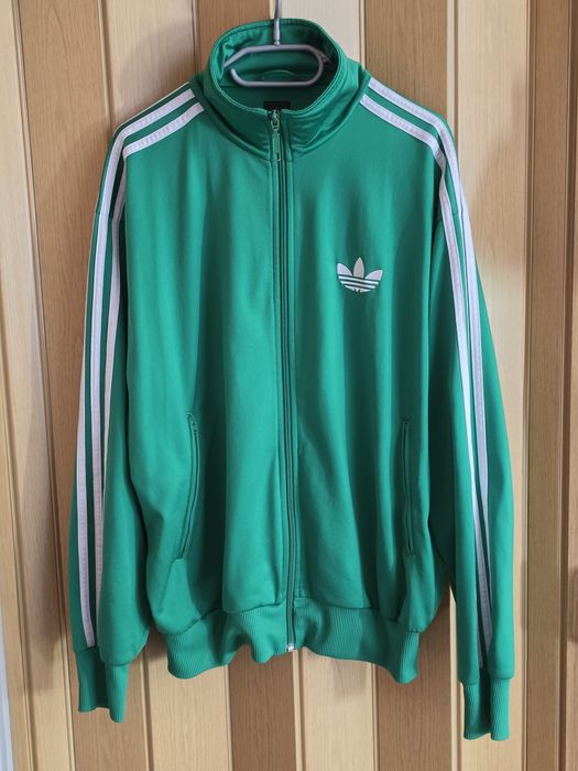 Zielona rozpinana bluza Adidas M