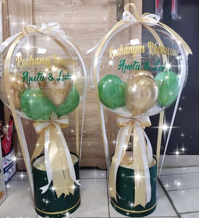 Balon,dekoracja balonowa,box balonowy,pudełko z balonem, kula balonowa