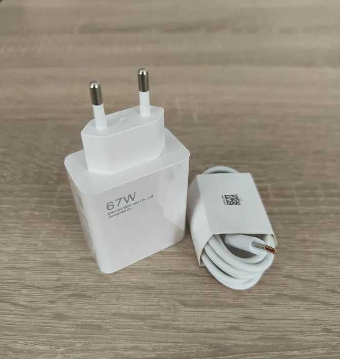 NOWA Superszybka Ładowarka 67W kompatybilna z XIAOMI, REDMI, REALME i innymi + kabel USB-C