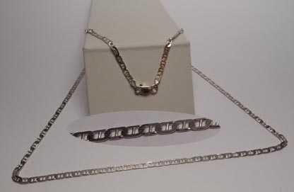 Srebrny łańcuszek wzór Gucci 51 cm. 2,8 mm.