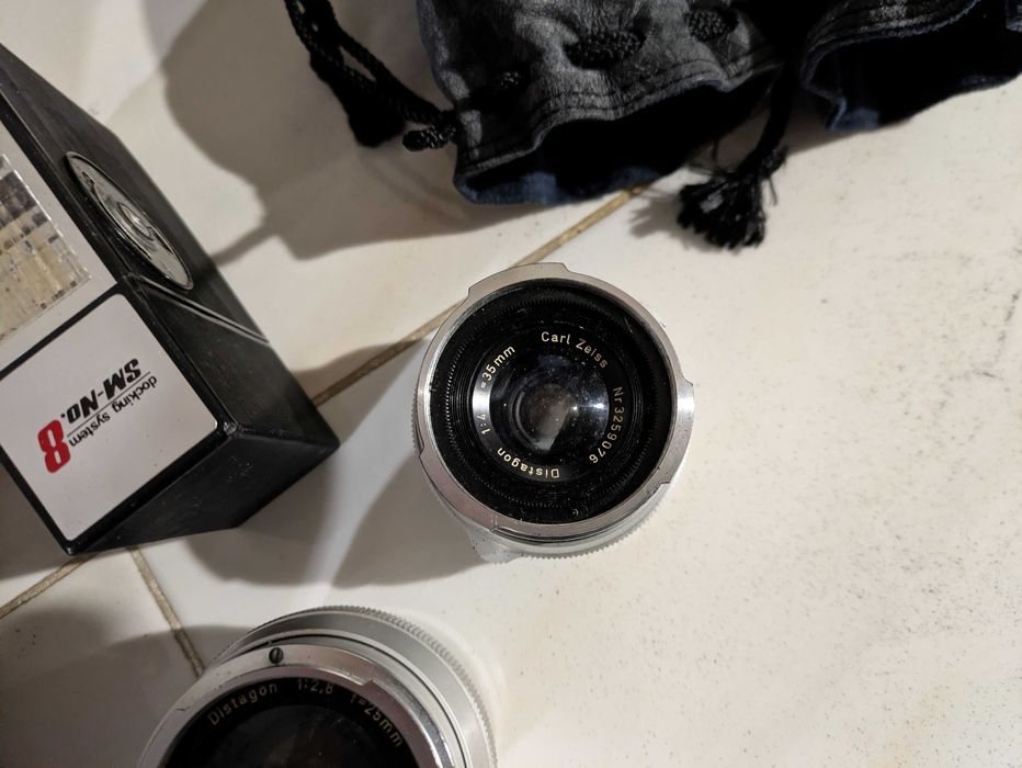 Rara Zeiss Ikon Contarex Bullseye + 3 Lentes (Para Restauro/Peças)