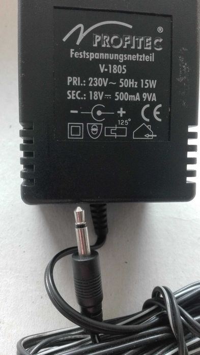 18V  0,5A  Ładowarka , zasilacz