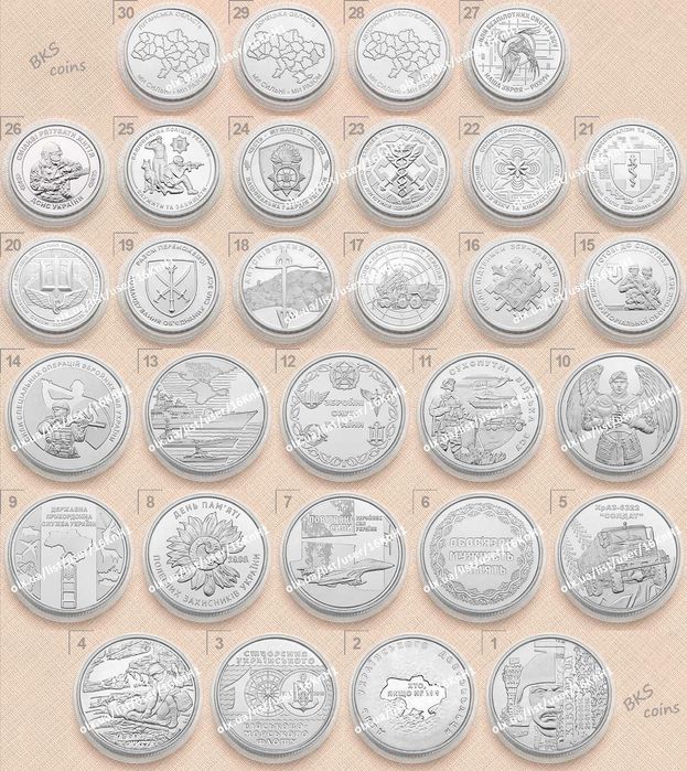 Монети ЗСУ 10 гривень — new Республіка Крим. Ми разом.