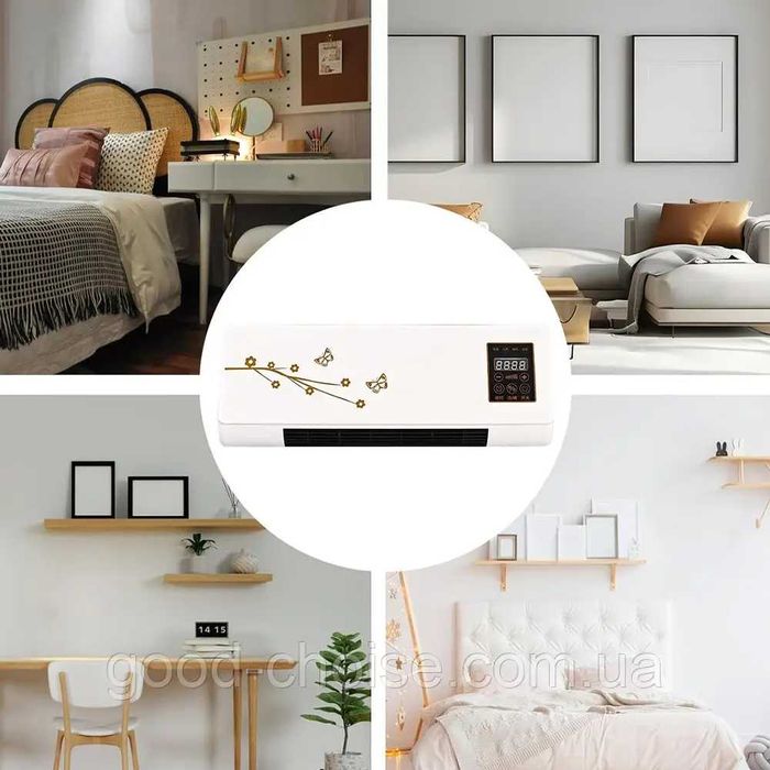 Настенный тепловентилятор с пультом, 1800Вт