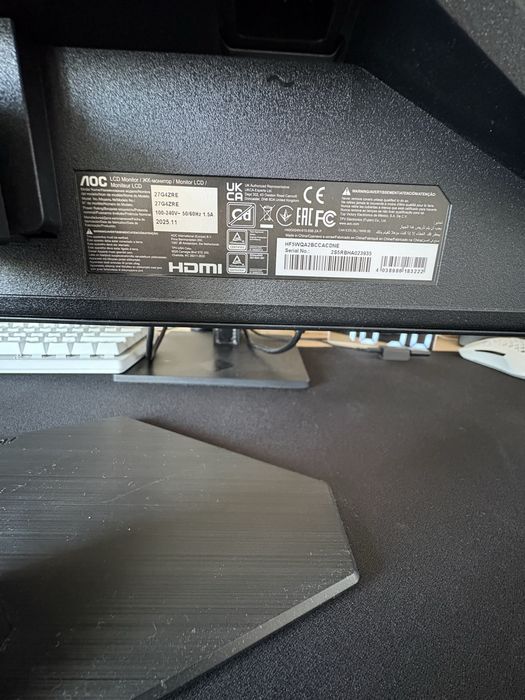 monitor AOC gaming novo com caixa